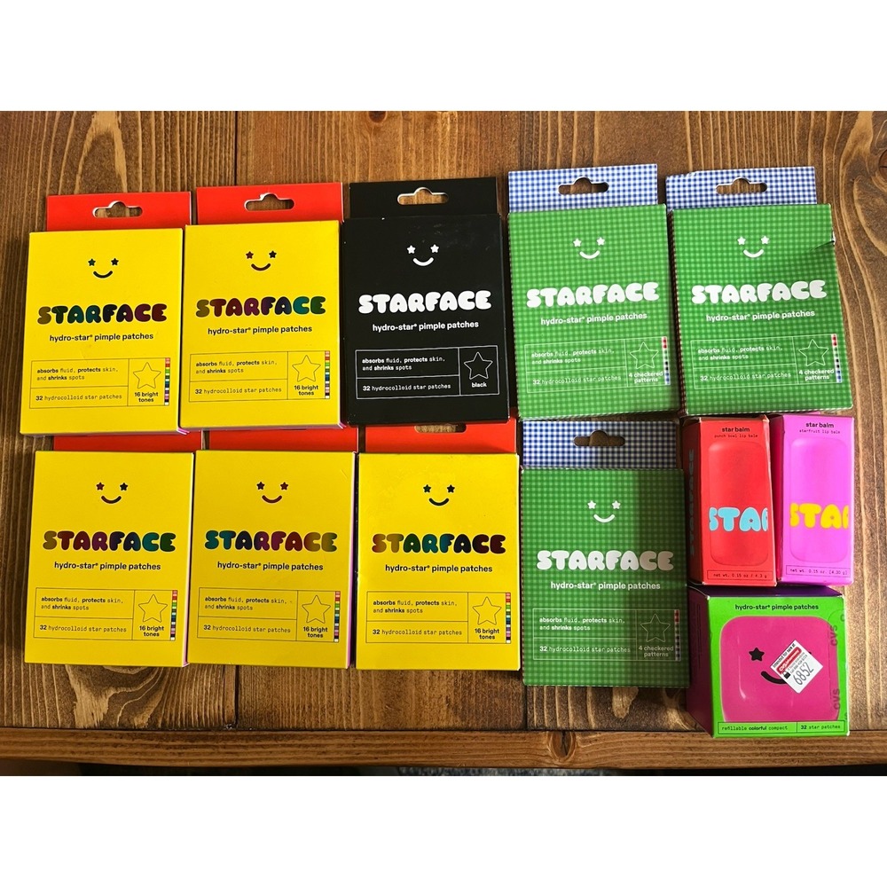 Starface Lot  Hydro-Star Pimple Patches 320 Pimple Patches & 2 Lip Balms Compact